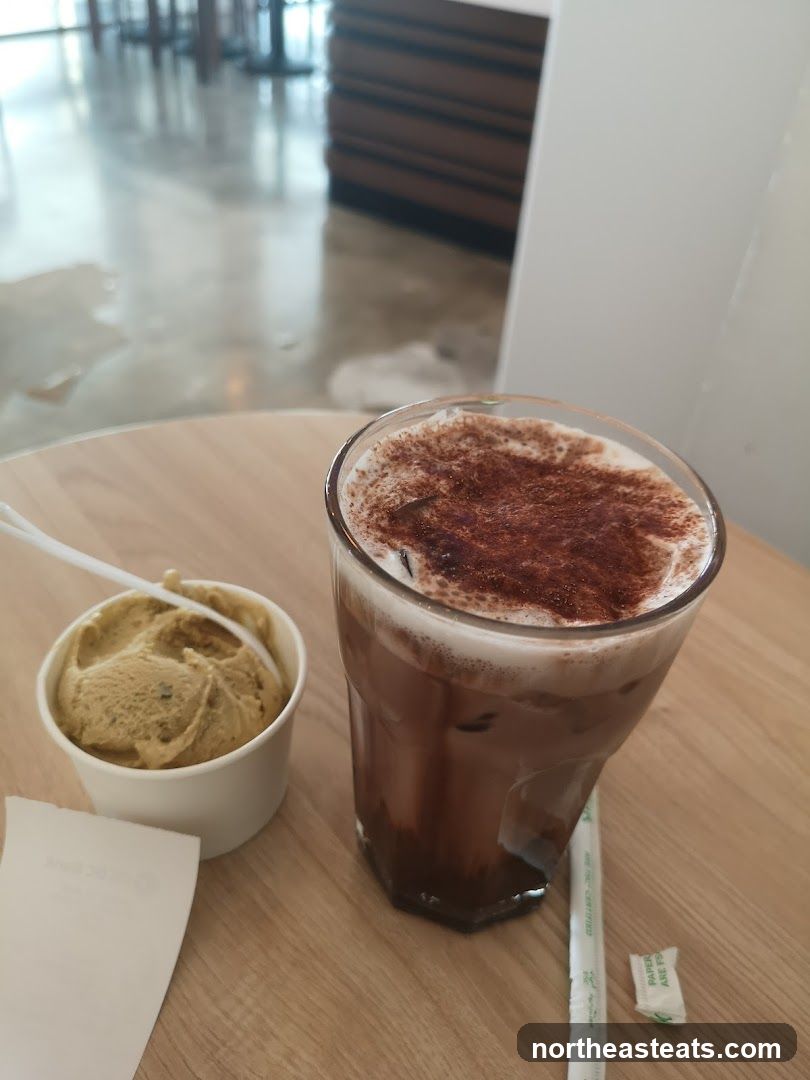 Iced Chocolate and Ice Cream