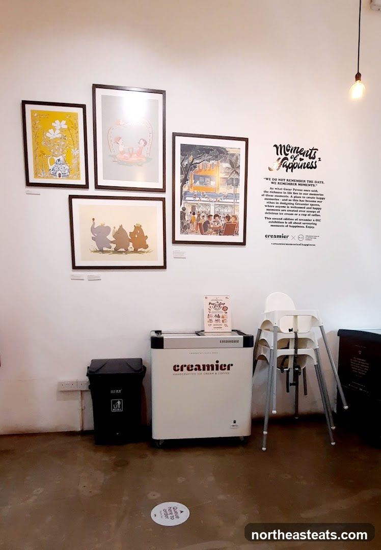 Creamier Ice Cream and Coffee Shop Interior