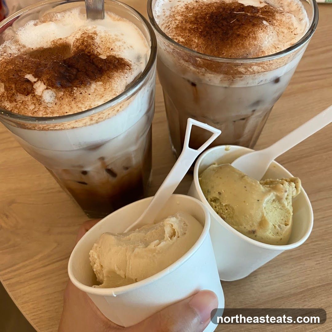 Iced Coffee and Ice Cream
