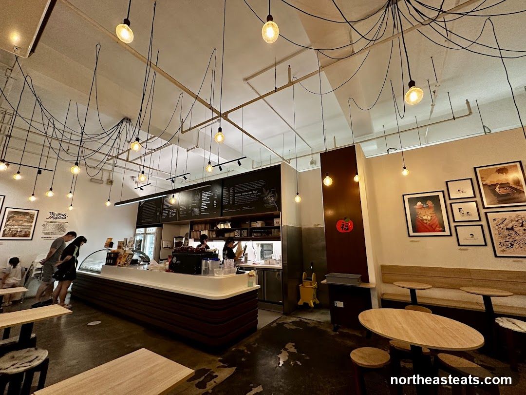 Cafe Interior with Artistic Decor