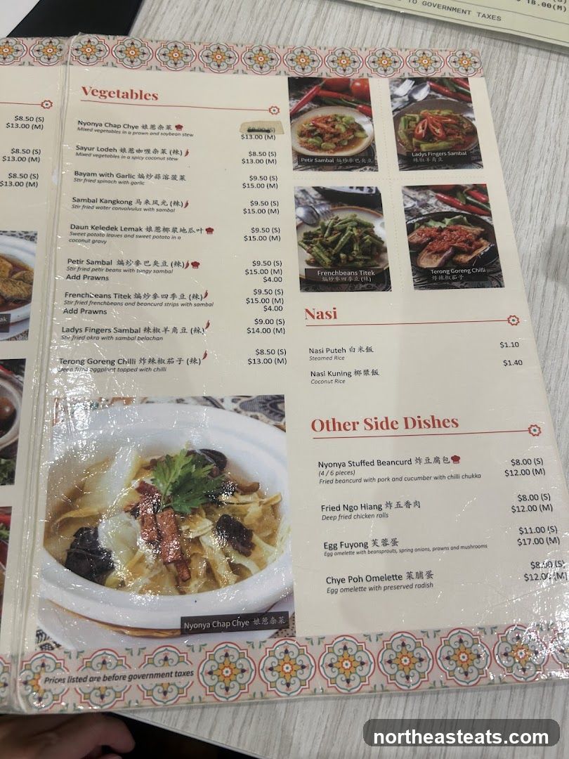 Vegetables, Nasi, Other Side Dishes