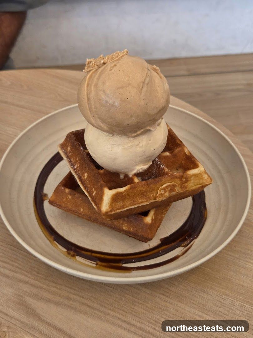 Waffles with Ice Cream
