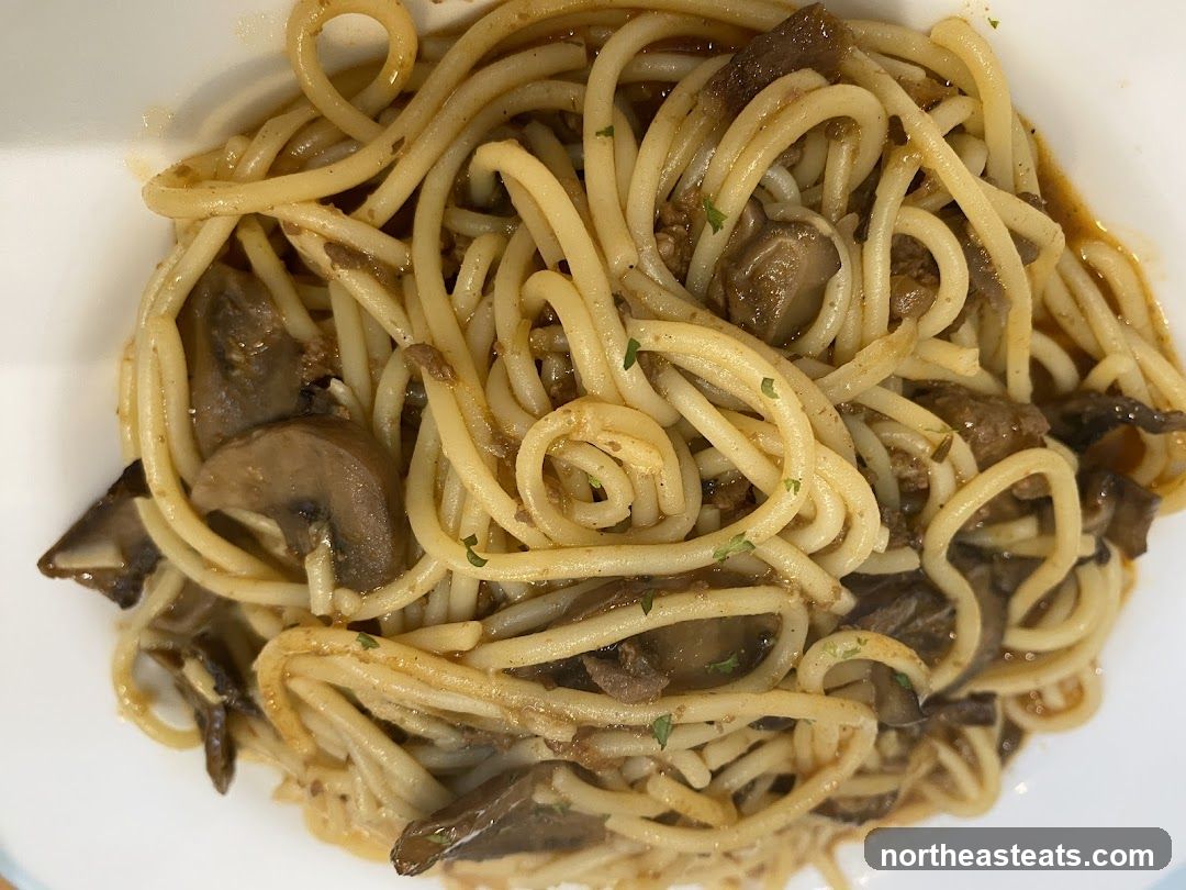 Spaghetti with Mushrooms