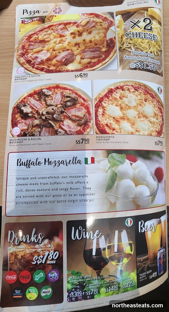 Pizza Menu