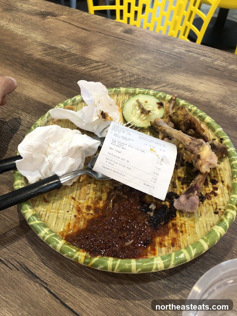 Leftover Food and Receipt
