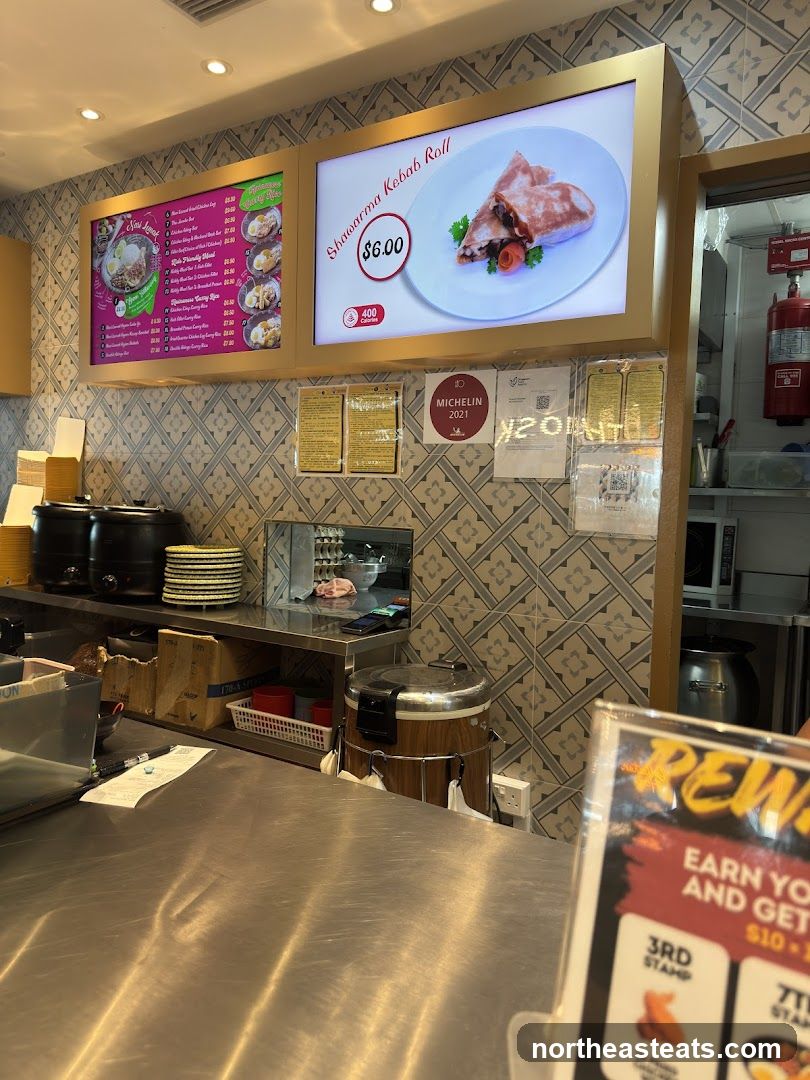 Restaurant Menu Display