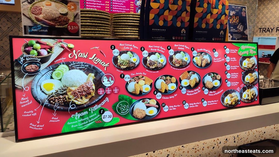 Nasi Lemak Menu