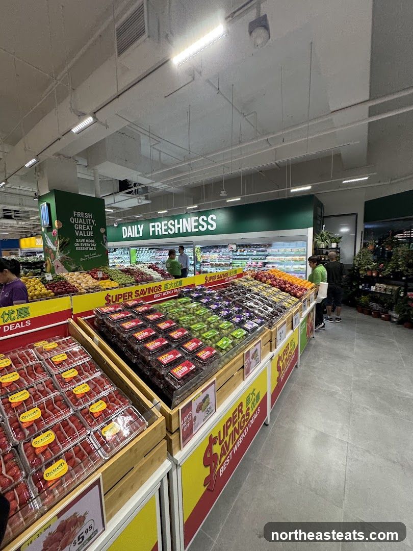 Supermarket Produce Section