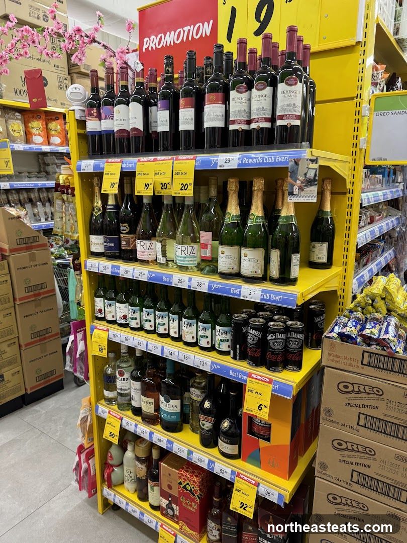 Alcohol and Snacks Display