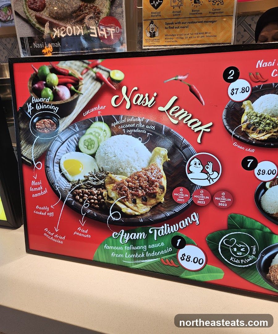 Nasi Lemak Menu