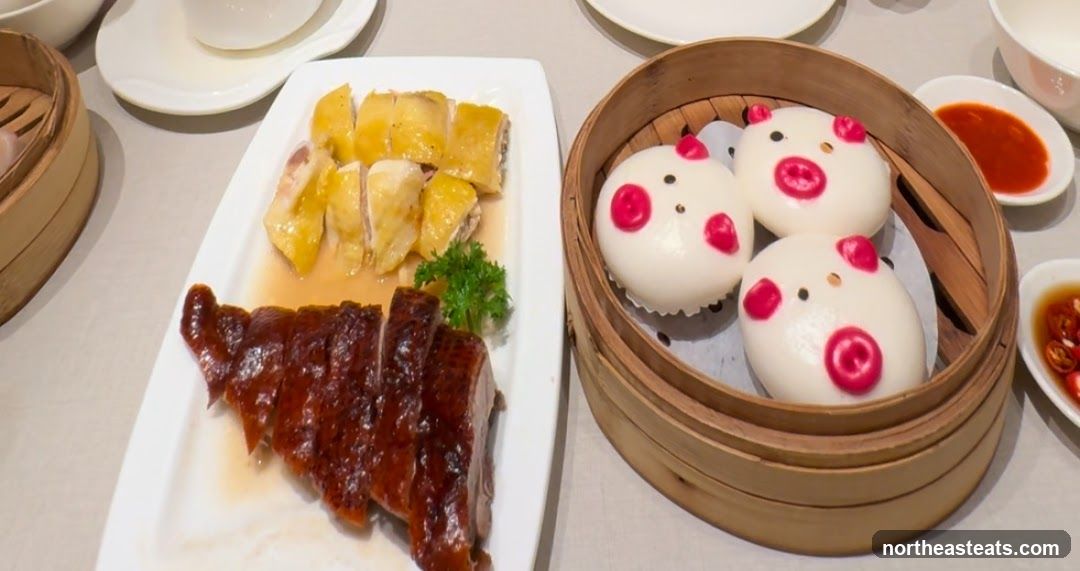 Roast Duck and Steamed Chicken with Piggy Buns