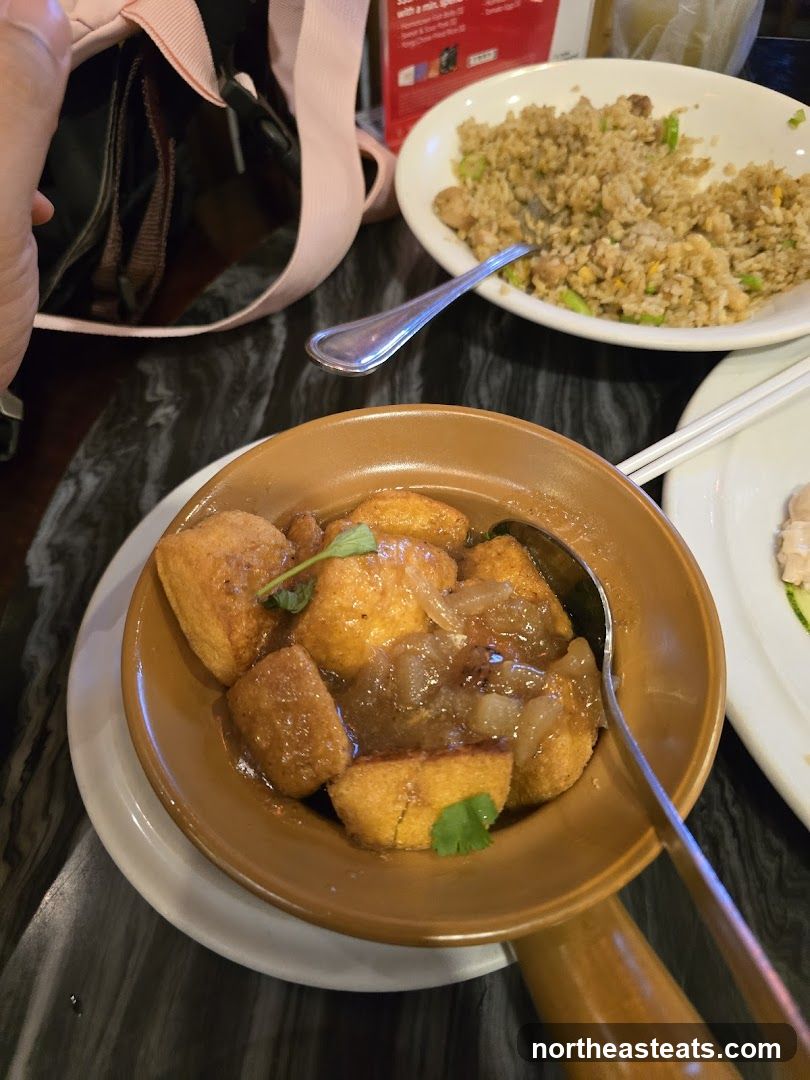Fried Tofu with Onions