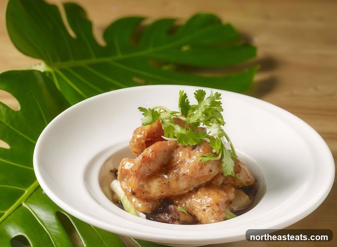 Gourmet Dish with Fresh Garnish