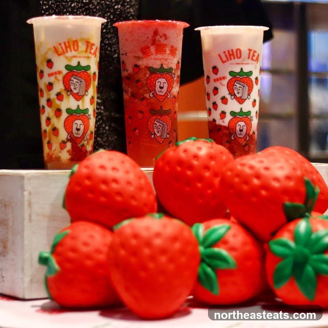Strawberry themed drinks