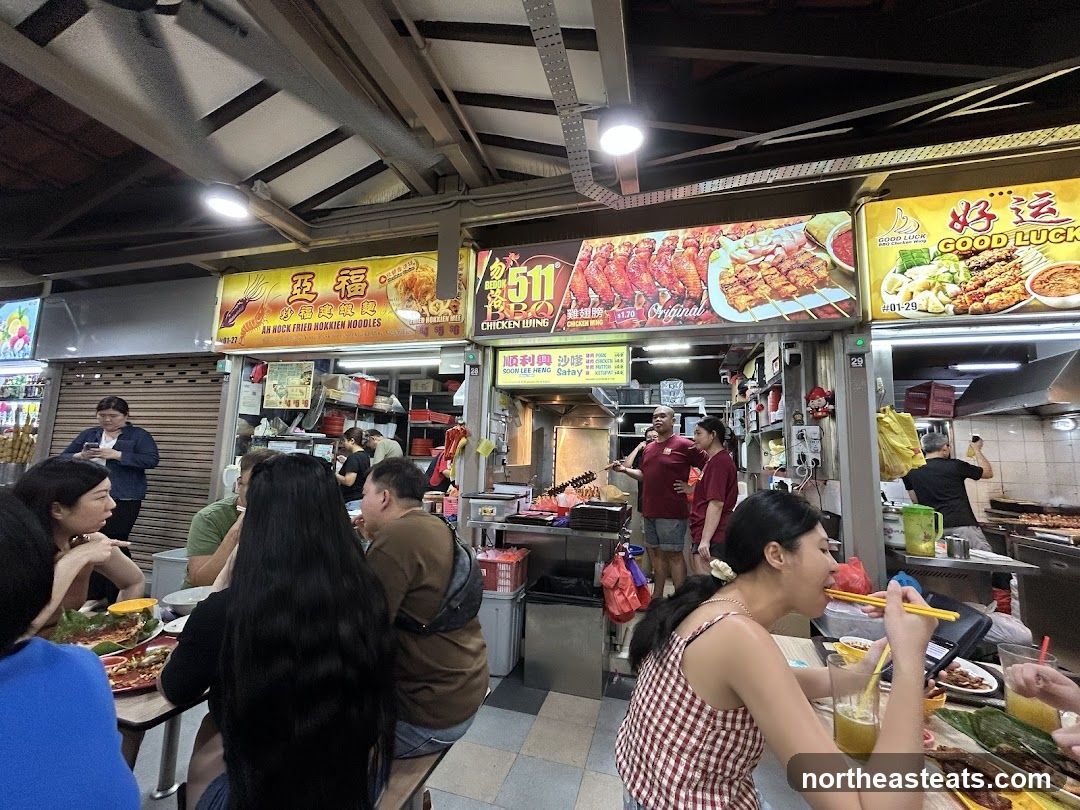 Food Stalls with Diners