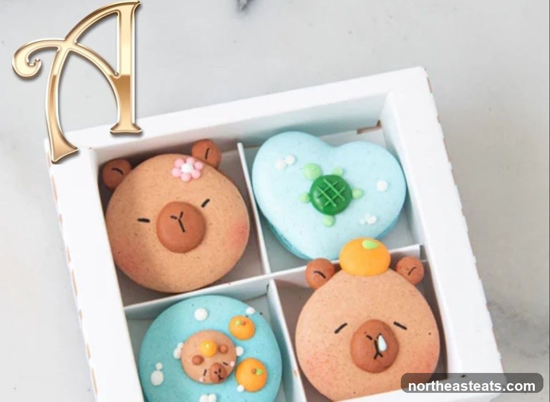 Bear and Turtle Macarons