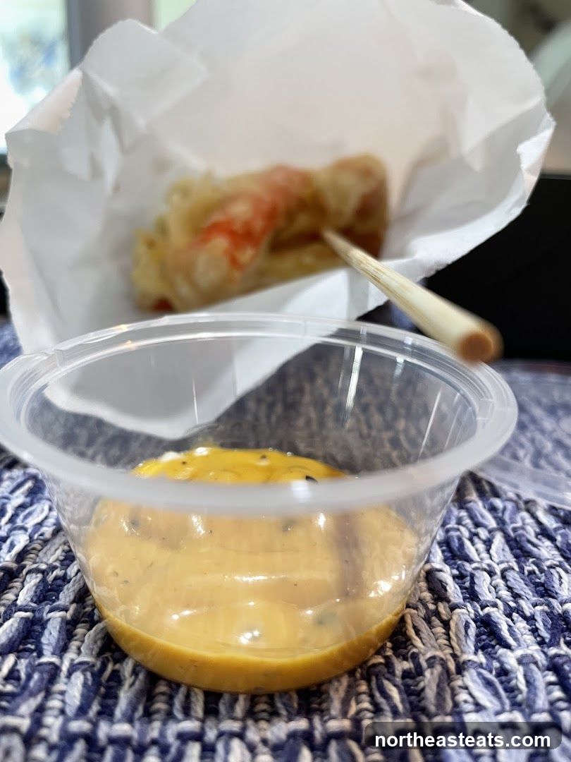 Fried Food with Dipping Sauce