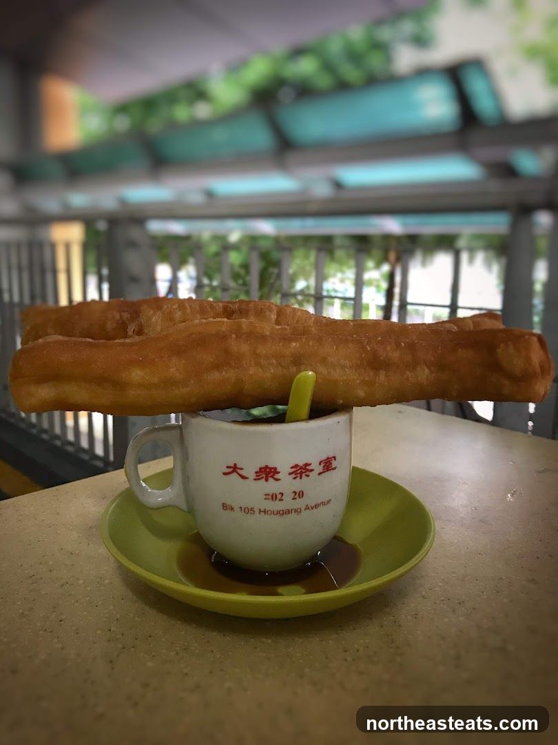 Fried Dough Sticks with Coffee