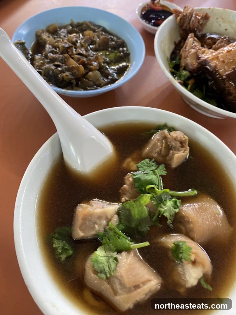 Pork Rib Soup and Side Dishes