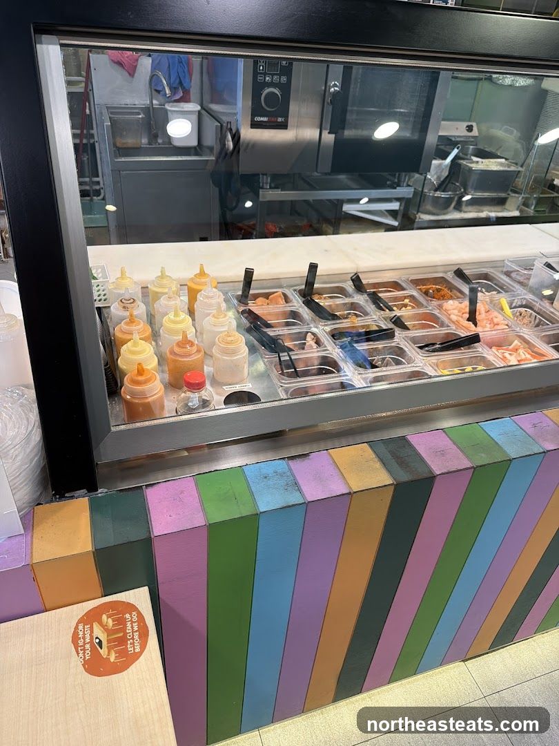 Food Toppings Display