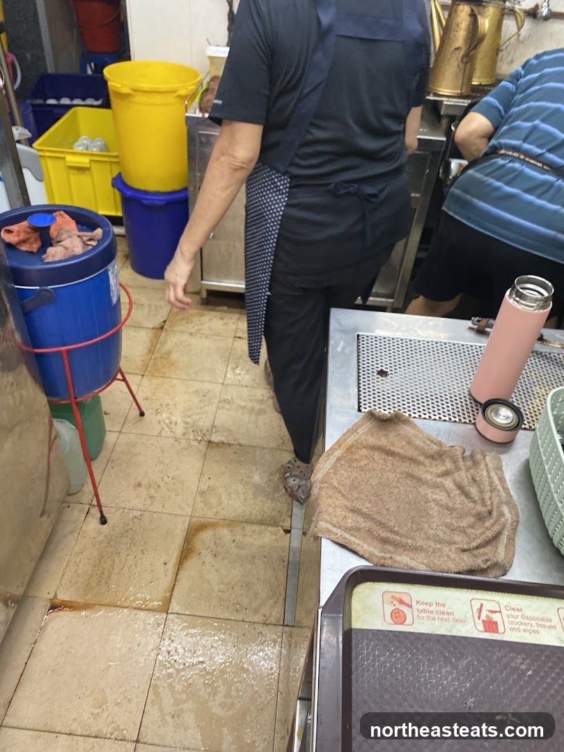 Kitchen Area with Staff