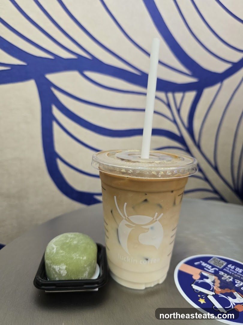 Iced Coffee and Mochi