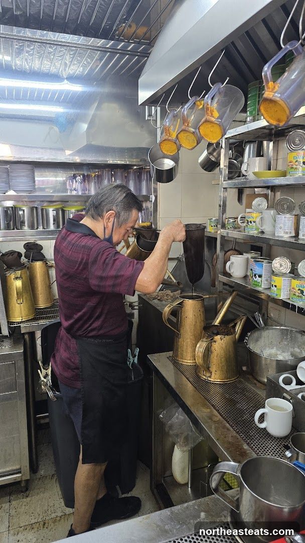 Man preparing coffee