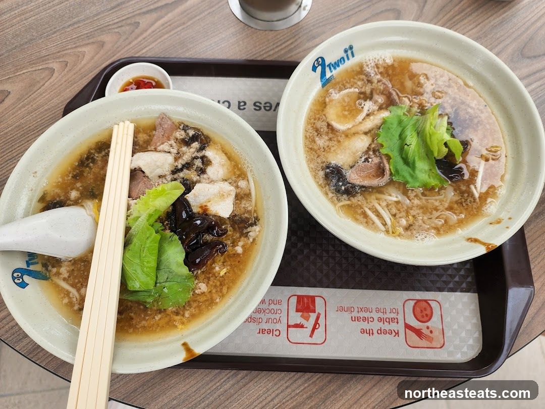 Two Bowls of Noodles