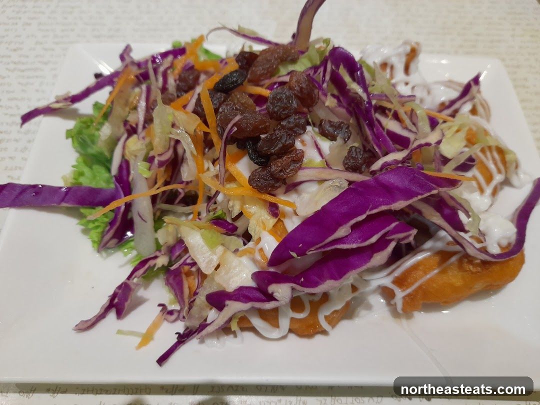 Salad with Raisins and Dressing