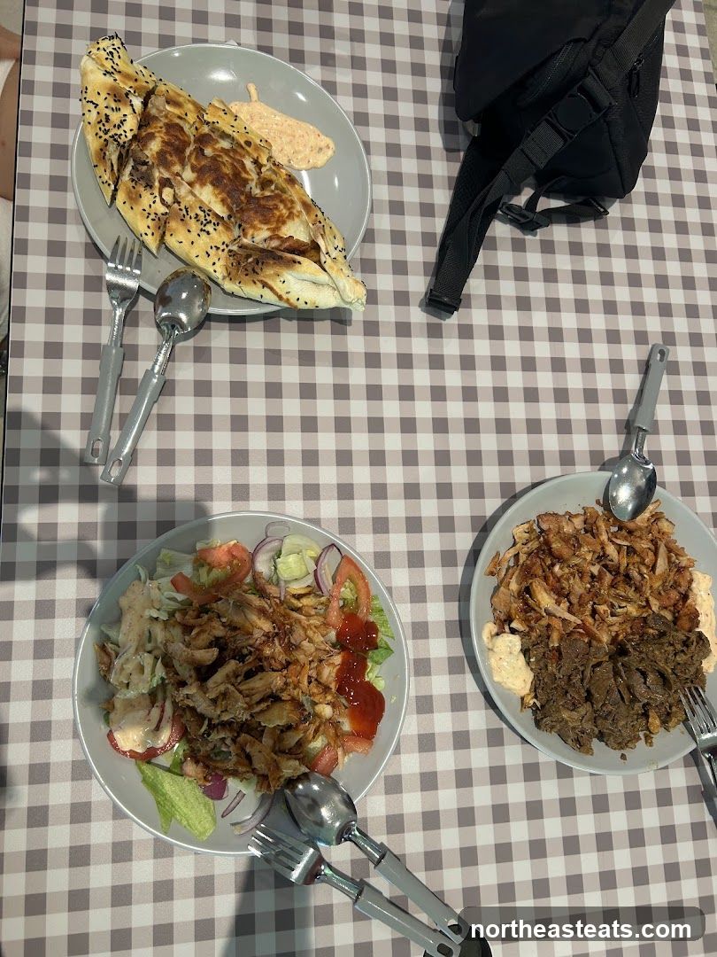 Doner Kebabs and Salad