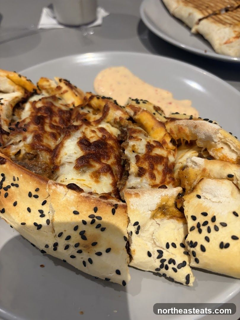 Pide with Cheese and Meat