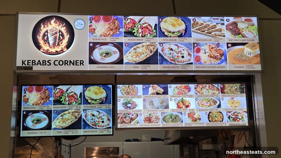 Kebabs Corner Menu