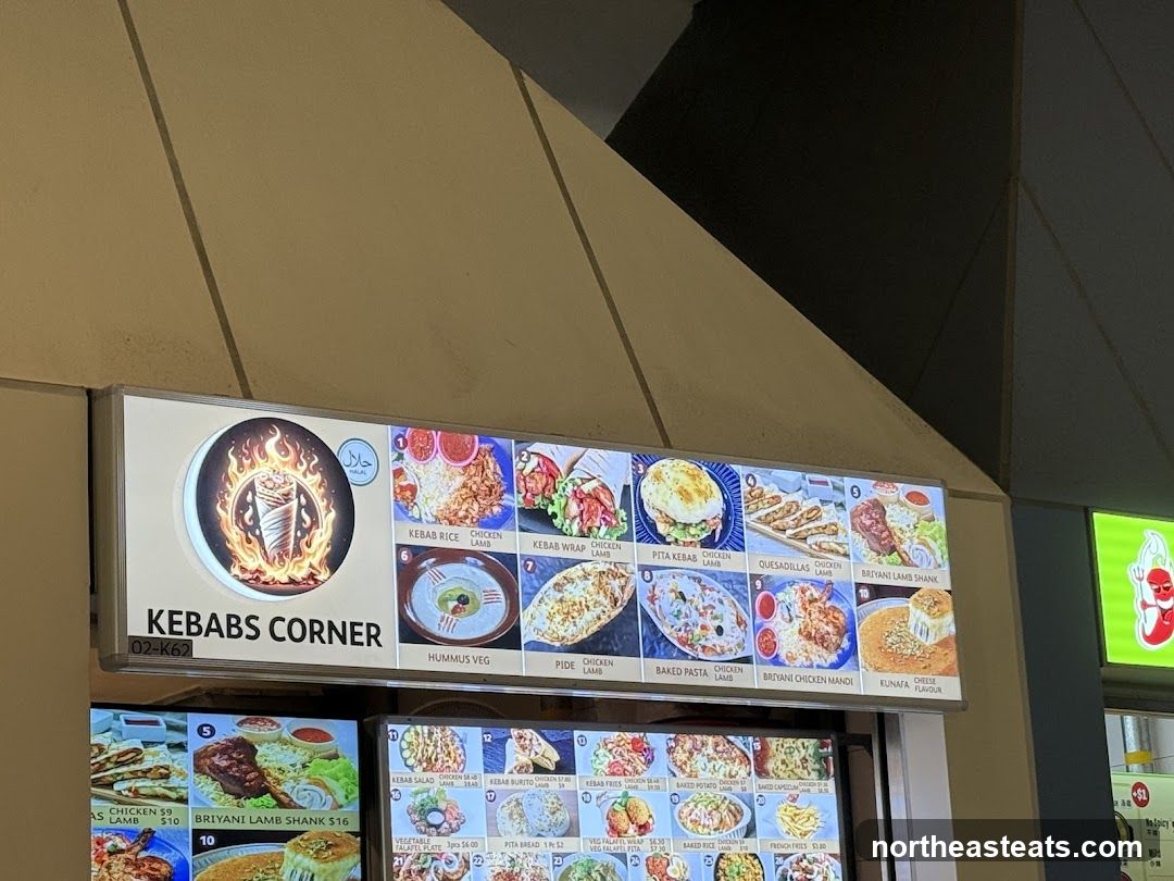 Kebabs Corner Menu