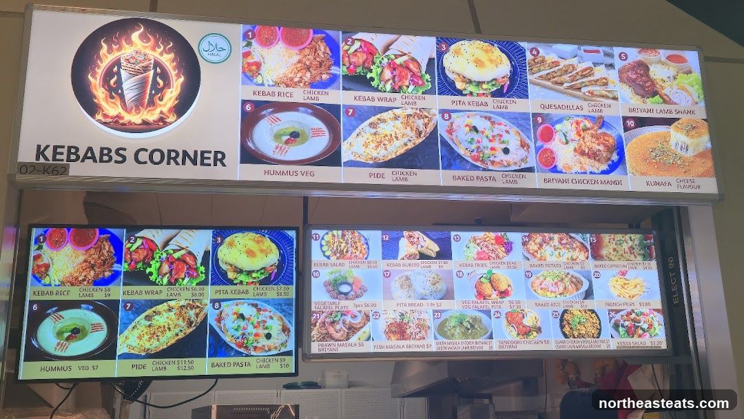 Kebabs Corner Menu