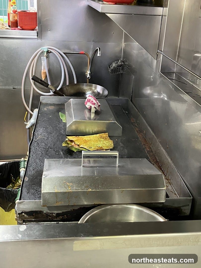 Kitchen Griddle with Wok and Supplies