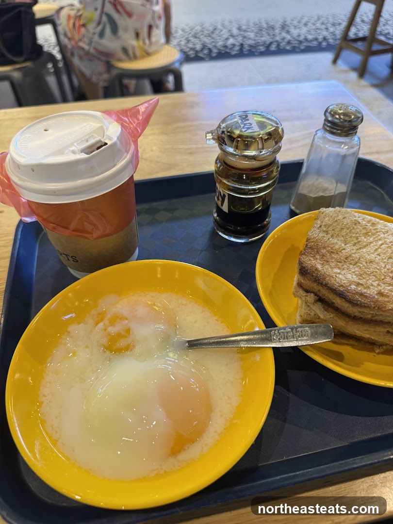 Breakfast Tray with Coffee and Eggs