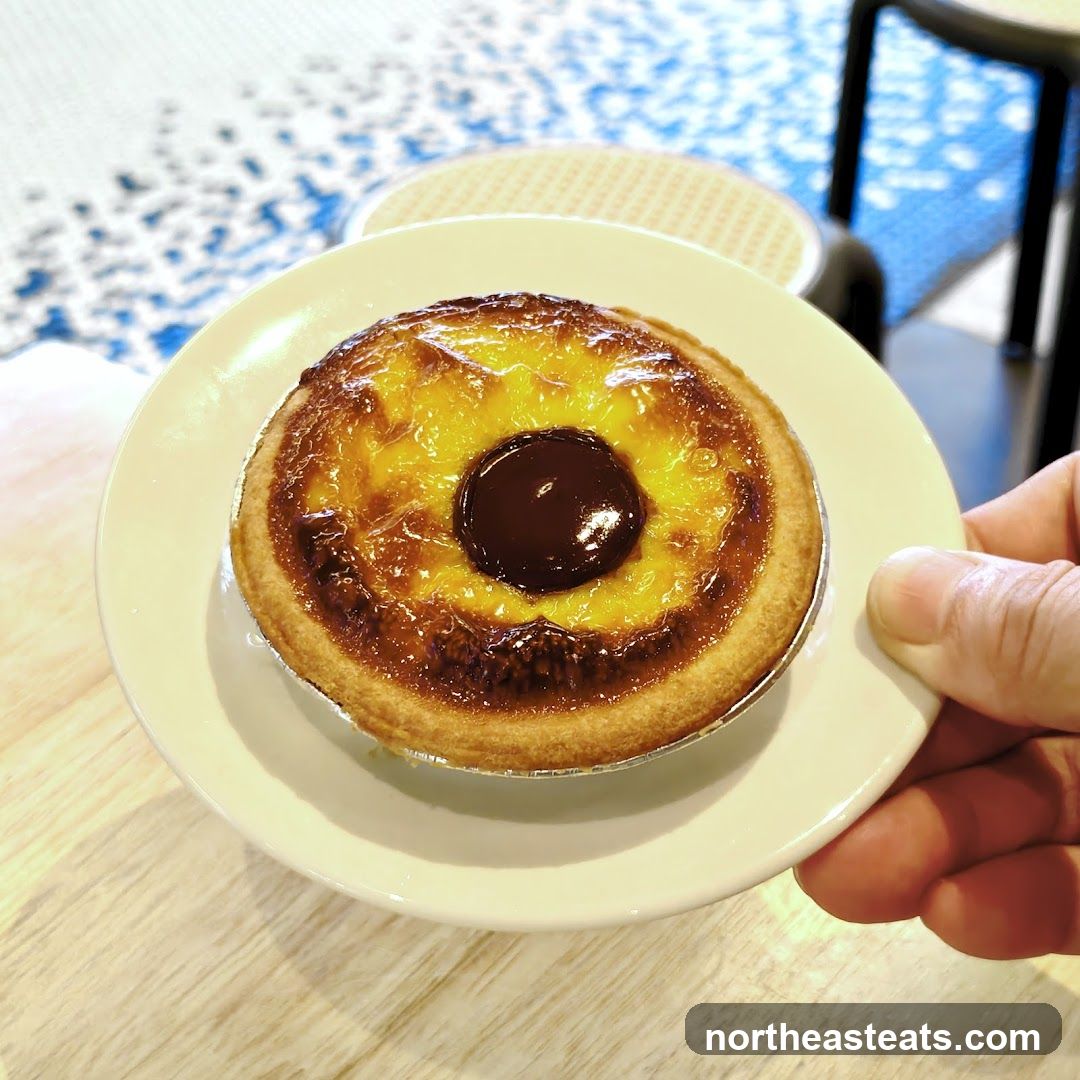 Egg Tart with Chocolate Center