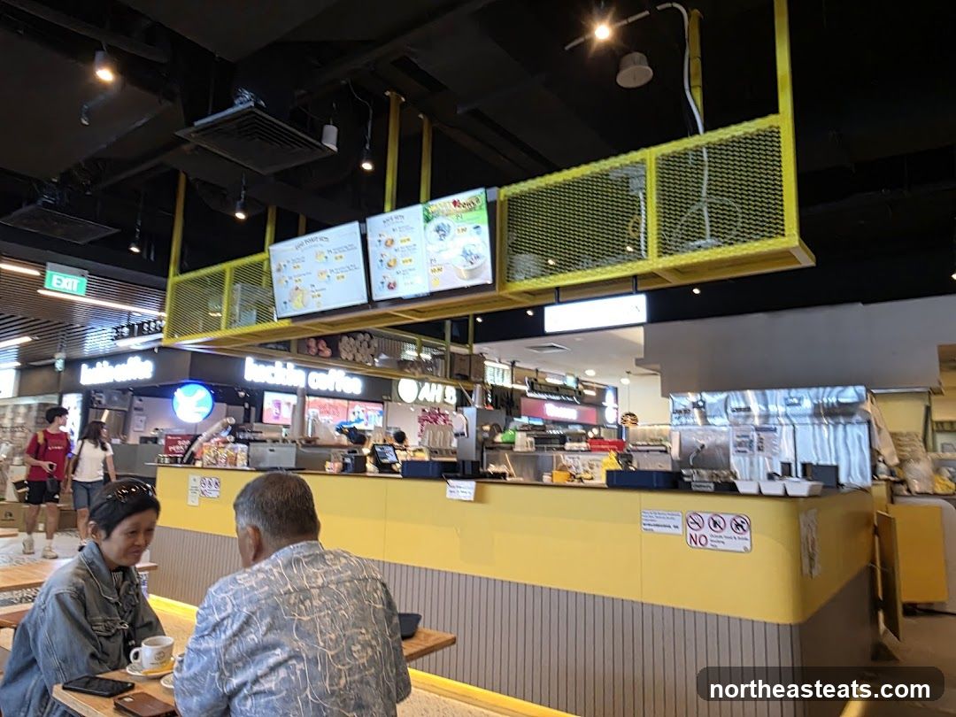 Food court with seating