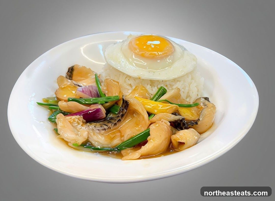 Fish and Rice with Fried Egg