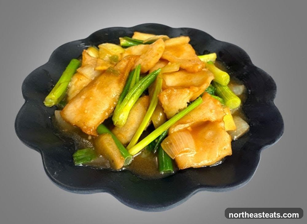Stir-fried Fish with Scallions