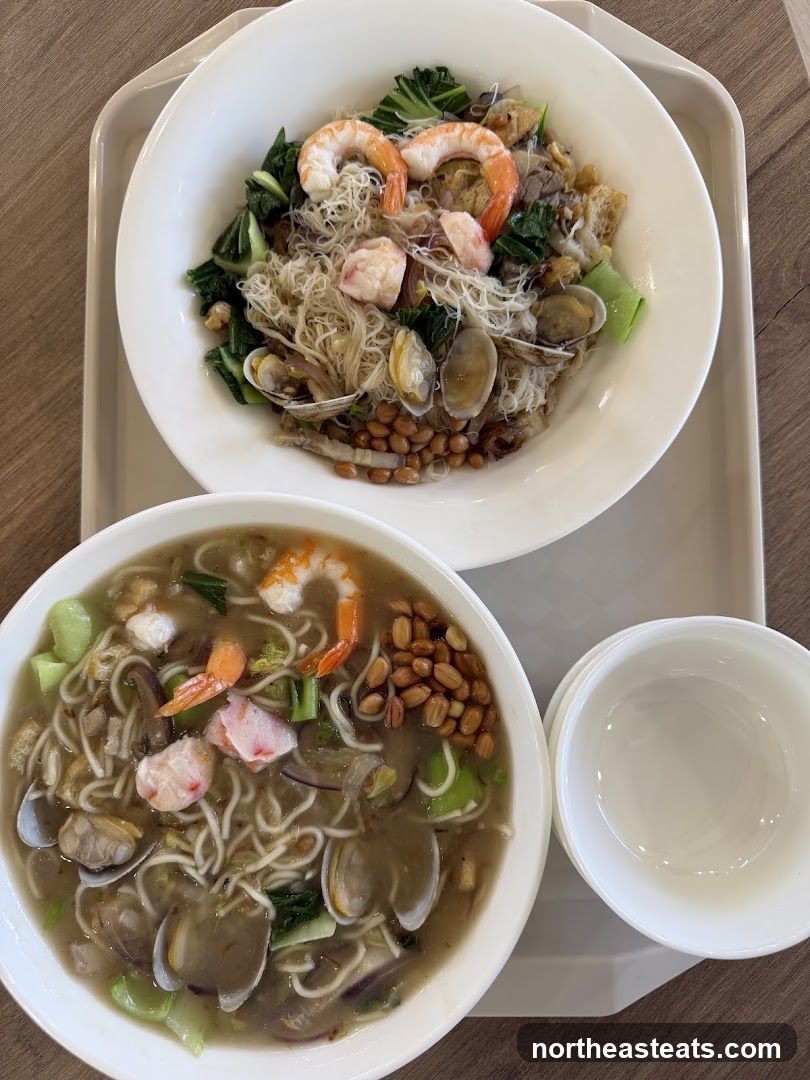 Seafood Noodles and Stir-fried Noodles