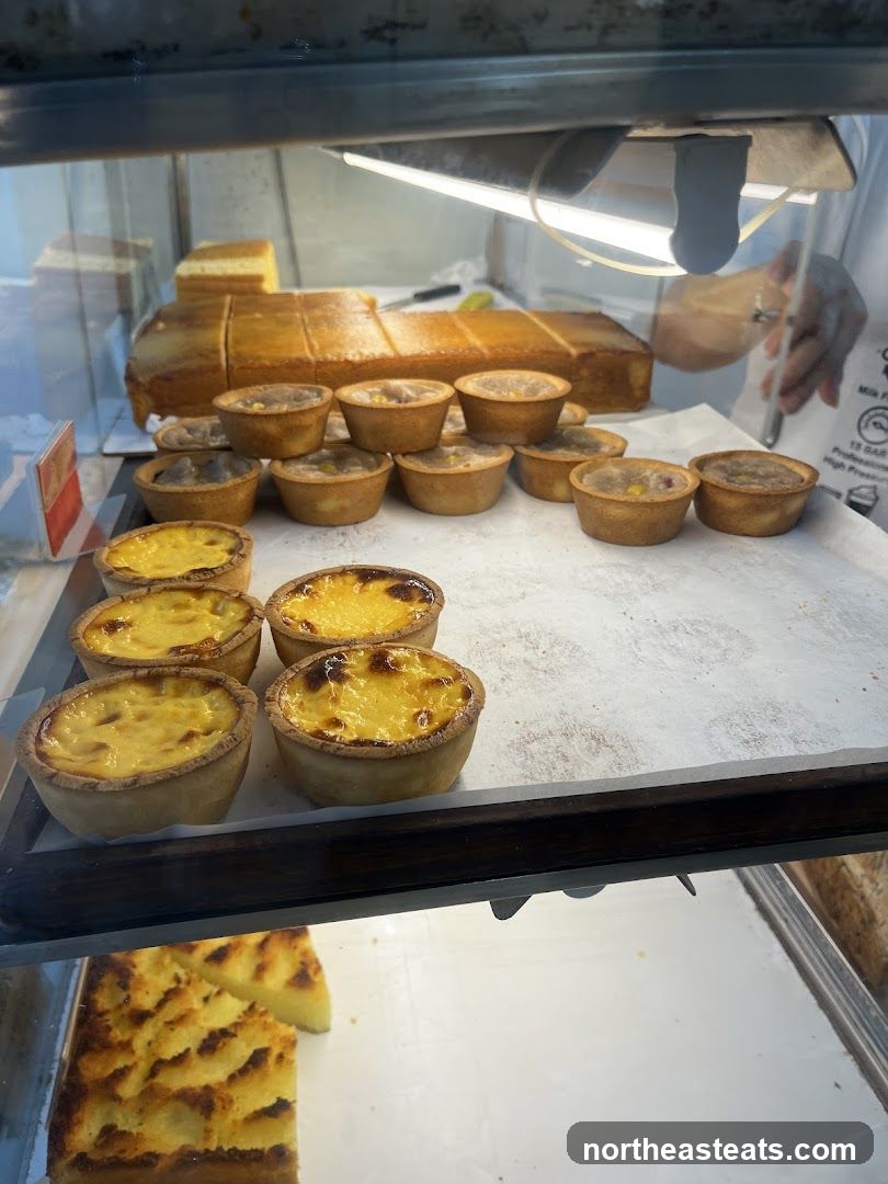 Pastries and Cakes in Display Case