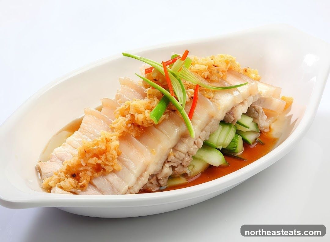 Steamed Pork Belly with Cucumber