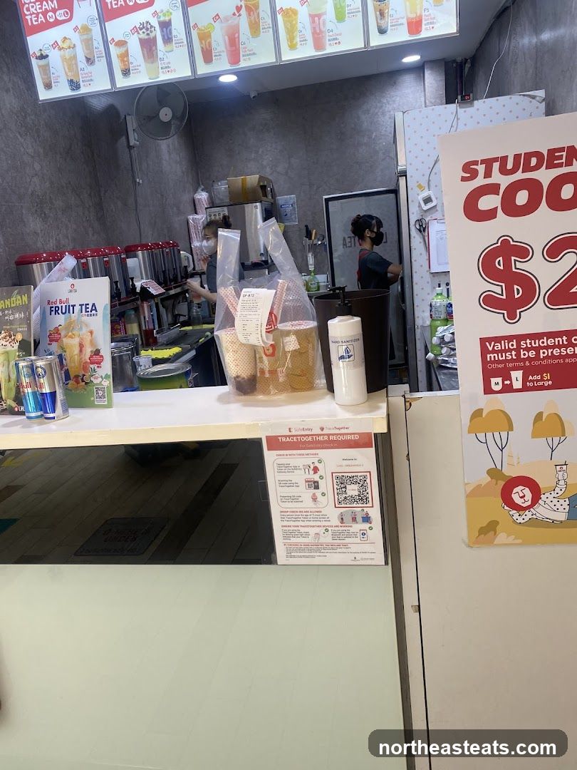 Bubble Tea Shop Counter