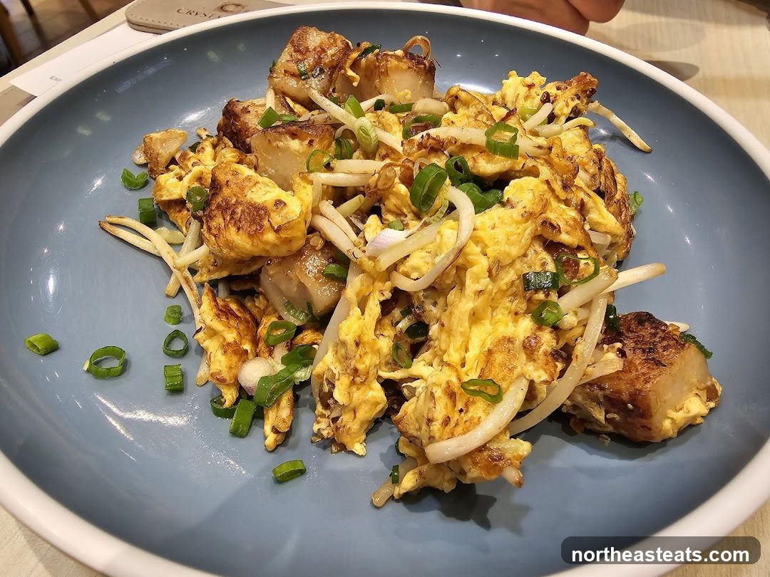 Fried Turnip Cake with Scrambled Eggs