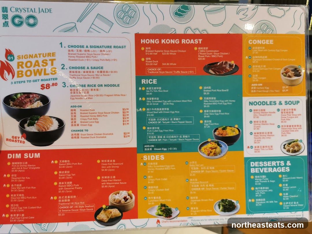 Crystal Jade Go Menu