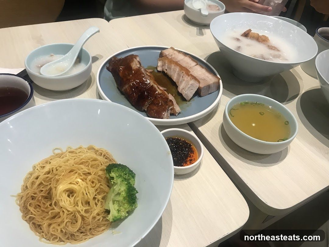 Table with various dishes