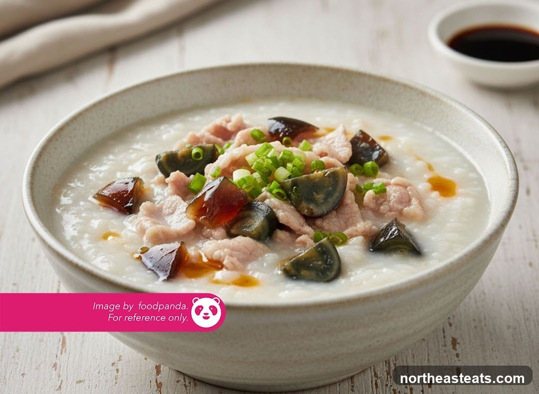 Congee with Century Egg and Pork