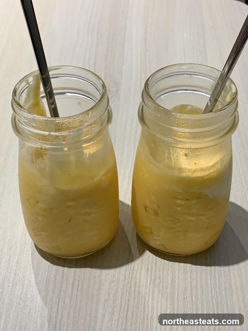 Two Jars of Yellow Dessert