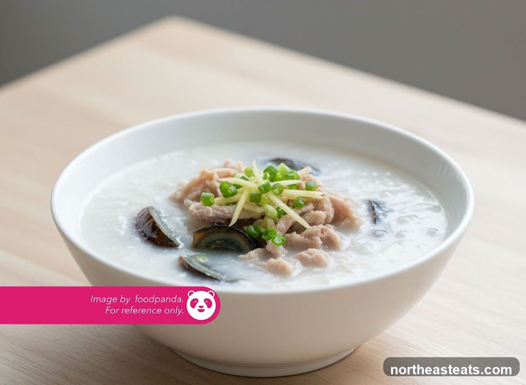 Congee with Century Egg and Pork